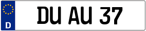 Trailer License Plate